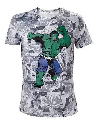 £18.99 • Buy Official Marvel Comics The Incredible Hulk Comic All Over Print T-shirt (new)