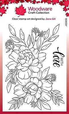 £6.75 • Buy Woodware Floral Clear Stamps - By Jane Gill - Creative Expression