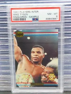 1991 Players International Ringlords Sample Mike Tyson PSA 8 NM-MT • $10