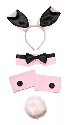 Bristol Novelty DS089 Bunny Girl Set Pink And Black One Size • £7.60