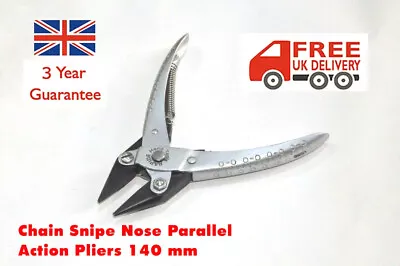 £13.85 • Buy Chain Snipe Nose Parallel Action Pliers Jewlery Watch Beads Tool Smooth Jaws 