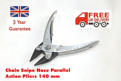 Chain Snipe Nose Parallel Action Pliers Jewlery Watch Beads Tool Smooth Jaws  • £13.85