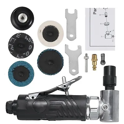 £23.99 • Buy 90° Air Pneumatic 1/4 Right Angle Die Grinder Polisher Clean  Cut Off Sander Kit