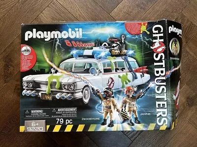 Playmobil 9220 GHOSTBUSTERS ECTO-1 With Box & Extra Figures • £25