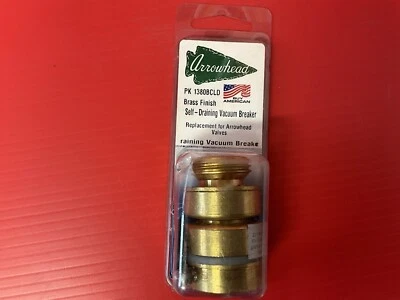 $32.99 • Buy ARROWHEAD Brass Finish Self Draining Vacuum Breaker # PK 1380