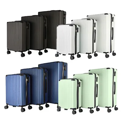 Hard Shell Suitcase Set 20/24/28 Inch Travel Cabin Luggage 4 Wheels Trolley Case • £32.95