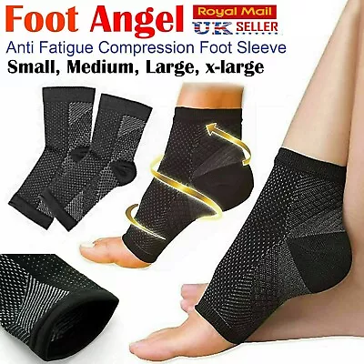 £2.95 • Buy 2x Plantar Fasciitis Compression Socks Heel Foot Arch Pain Relief Support Pair