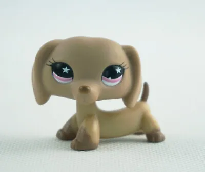 £10.99 • Buy Littlest Pet Shop LPS #932 Dachshund Dog Pink Star Eyes Brown Kids Toys Edition