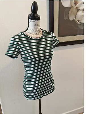J. Crew Women's Striped Perfect Fit Short Sleeves T-Shirt - S (NWT) • $12.99