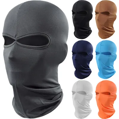 Balaclava Ski Mask UV Protection Windproof 2 Holes Full Head Cover For Men Women • $3.99