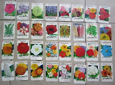 Lot Of 32 Old Vintage 1970's - FLOWER SEED PACKETS - Lone Star - EMPTY • $14.99