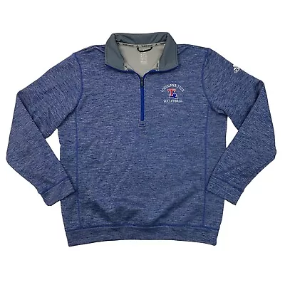 Adidas Louisiana Tech Volleyball Sweatshirt Mens L Large Climawarm Quarter Zip • $16.95