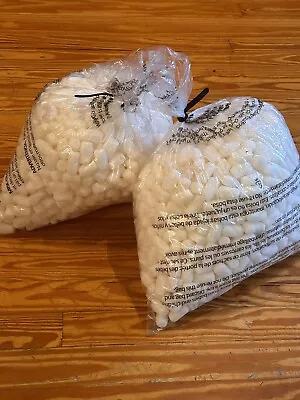 Biodegradable Packing Peanuts .5 Cu Ft /3.5 Gallons White Noodle Great For Art! • $12.99