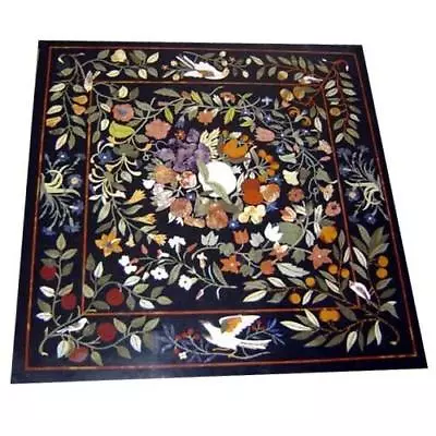 36  X 36  Marble Dining Table Top Pietra Dura Handmade Home & Garden  Decor • $1633.94