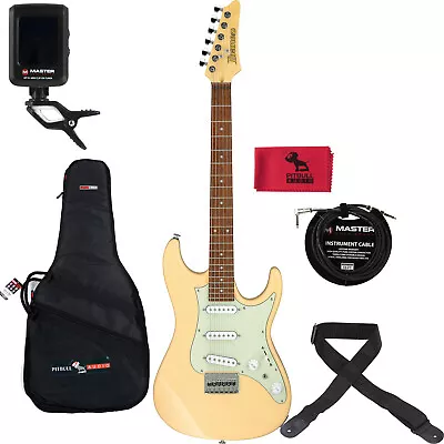 Ibanez AZES AZES31 Guitar Ivory W/ Gig Bag Cable Tuner Strap & Cloth • $329.99