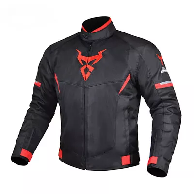 Motorcycle Jacket Men Moto Protective Gear Racing Reflective Oxford Jacket New • $144.90