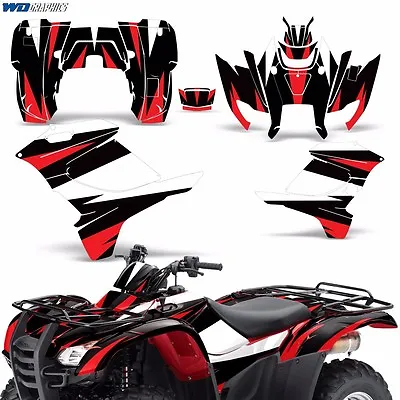 Graphic Kit Honda Rancher 420 ATV Quad Decals Sticker Wrap Parts 2007-2013 MON • $89.95