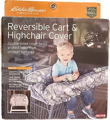 NEW Eddie Bauer Baby Shopping Cart & High Chair Cover With Travel Toys Purple • $15