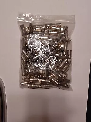 100pcs Coax Compression F Connectors Corning Gilbert  NS-11072-3  For RG-59 Coax • $29.95