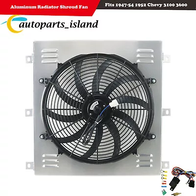 Aluminum Radiator Shroud Fan Fits 1947-54 1952 Chevy 3100 3600 3800 3900 US • $94.05