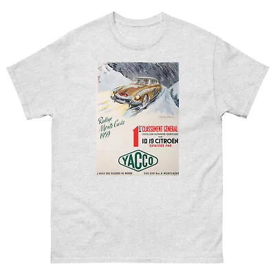 Vintage Advertising 1959 Monte Carlo Rallye Citroen T-Shirt • $29.94