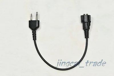 Mini Din Plug Connector Cable For ICOM COBRA MAXON VERTEX Ham Radio 2Pin Headset • £10.40