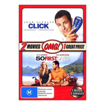 $9.95 • Buy 50 FIRST DATES / CLICK DVD Brand NEW Sealed Region 4 - Free Post - Adam Sandler