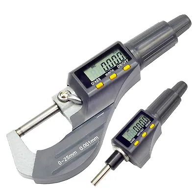 0-1 /0-25mm 0.00005 /0.001mm Digital Electronic Outside Micrometer Measure Tools • $35.99