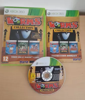 Worms Collection Xbox 360 Ultimate Mayhem Armageddon With Manual PAL • £18.95