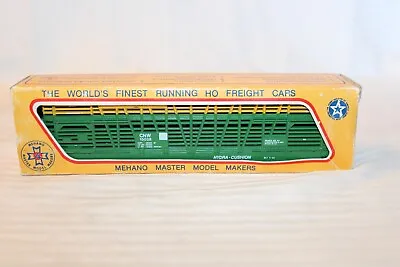 HO Scale Mehano 50' Stock Car Chicago & North Western Green #15038 BNOS • $18.75