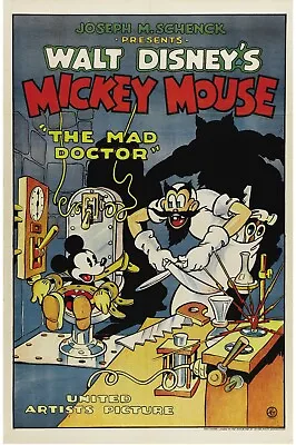 Home Wall Art Print - Vintage Movie Film Poster - MICKEY MOUSE - A4A3A2A1 • £5.99