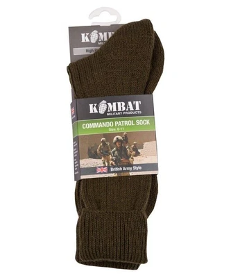 £6.99 • Buy British Army Military Patrol Socks Combat Commando Cadet Olive Green  6-11