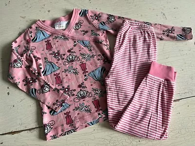 Girl's HANNA ANDERSSON Size 100 (4) Striped Print Pajamas Set • $12.99