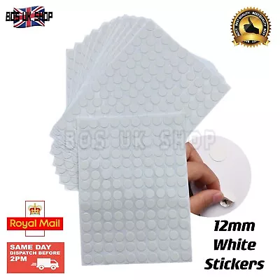 £2.89 • Buy 140Pcs PVC Screw Cap Cover Stickers 12mm White Screw Nail Holes Self-Adhesive 
