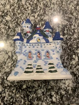 Cinderella Porcelain Christmas Castle Lights Up Vintage Disney Holiday Decor • $14.99