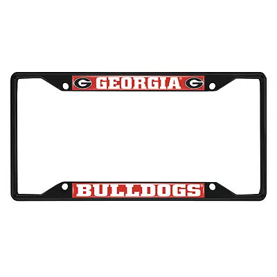 Fanmats NCAA Georgia Bulldogs Black Metal License Plate Frame  • $9.99