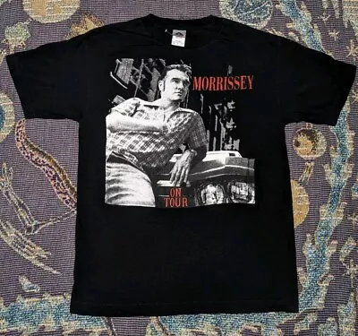 Vintage Morrissey On Tour Black Men's Medium Band Music AAA Tshirt • $100