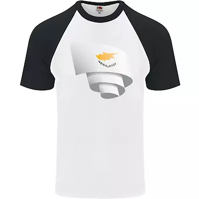 £8.99 • Buy Curled Cyprus Flag Cypriot Day Football Mens S/S Baseball T-Shirt