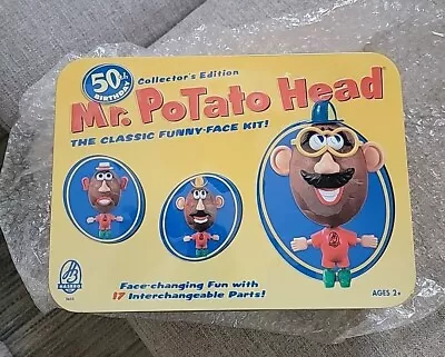 Mr. Potato Head 50Th Birthday The Classic Funny Face Kit Metal Box NEW Sealed • $12.99