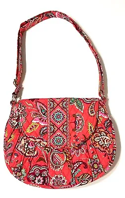 Vera Bradley Call Me Coral Purse Retired Saddle Up Crossbody Shoulder Handbag • $16