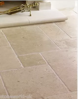 £1.49 • Buy Sample Of TUMBLED Classic Light Travertine Wall & Floor Tiles