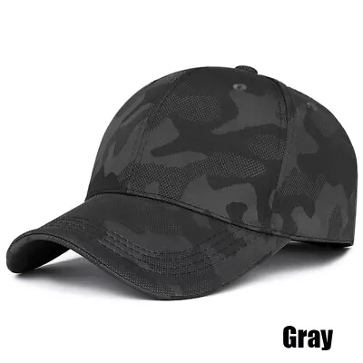 Men Women Military Army Camouflage Baseball Cap Tactical Snapback Hat Outdoor • £6.29