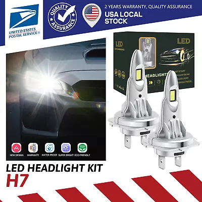 H7 LED Headlight Bulb Kit Beam 120W 22000LM Bright White Lights For BMW 320i • $18.69