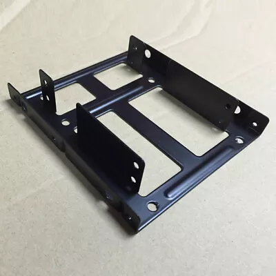 2.5  To 3.5  Dual SSD Metal Adapter Mounting Bracket Hard Drive Holder For PC • £5.56