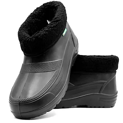 £14.45 • Buy Lining Winter Rain Boots Womens Ladies Half-Wellies Waterproof Walking Gardening