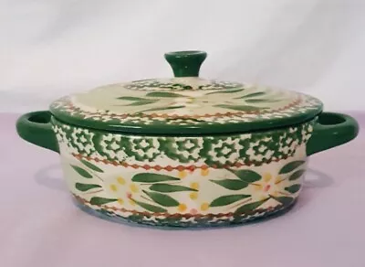 Temp-Tations By Tara Old World Green  Baking/ Casserole Dish With Lid 9oz. • $23.95