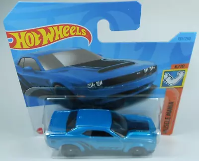 Hot Wheels 2018 Dodge Challenger SRT Demon (blue) Sealed On Short Card #151/2023 • £3.50