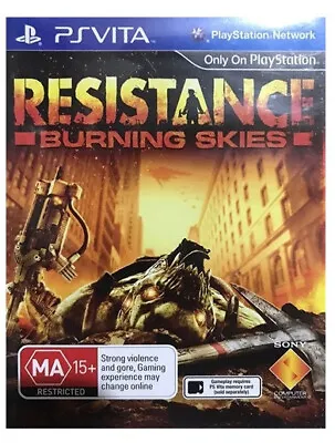  Resistance Burning Skies Alien War Shooter RPG Game Playstation PS Vita • $65