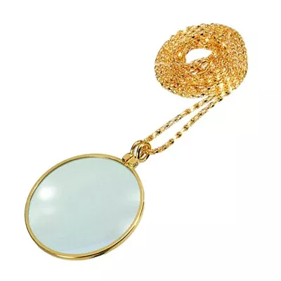 Necklace Magnifying Glass Pendant Jewelry Optical Magnifier • £6.58