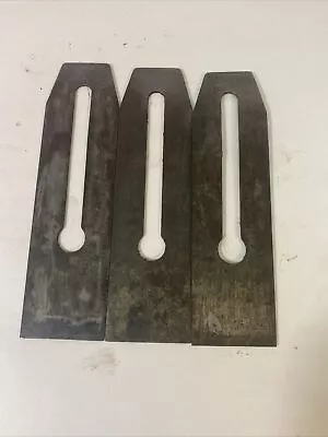 3 Original Millers Falls 2  Wide Plane Iron/Cutter For Bench Planes Woodworking • $19.99